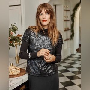 SPLENDID Oxford Sequin Shirt